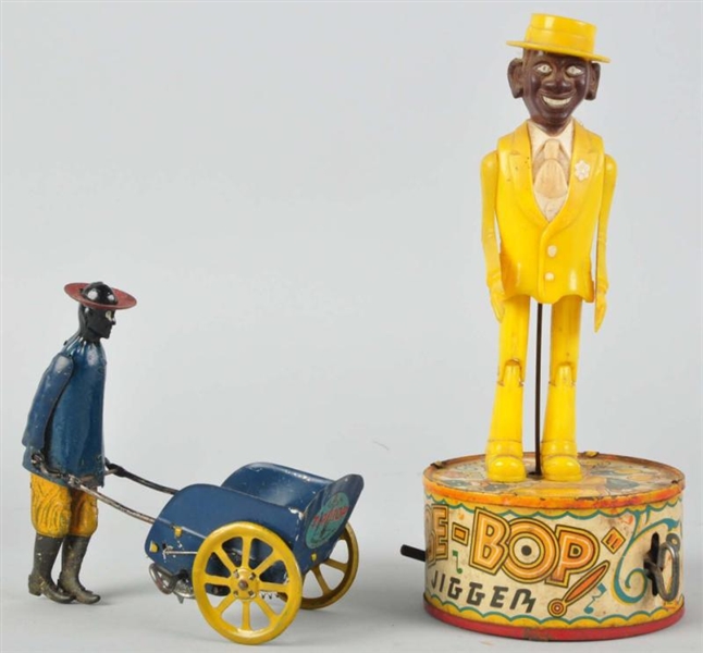 LOT OF 2: AFRICAN AMERICAN WIND-UP TOYS.          