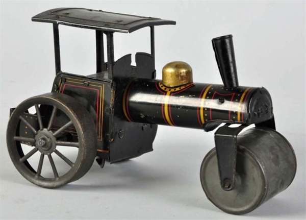 TIN LITHO STEAMROLLER WIND-UP TOY.                