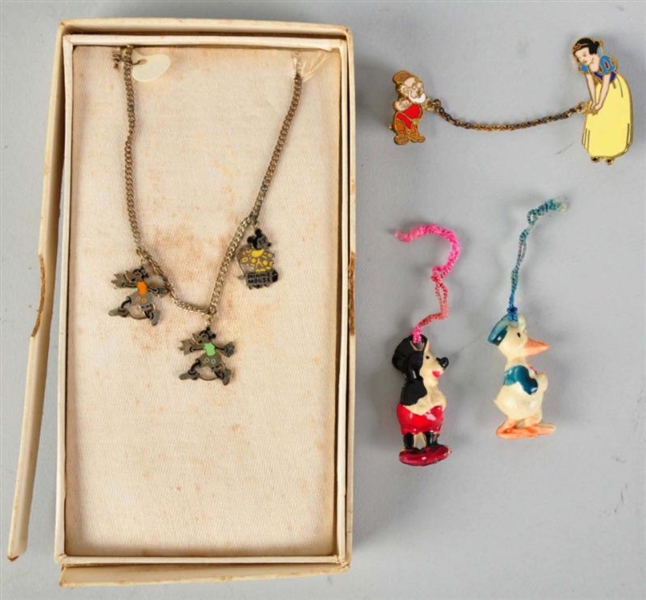 LOT OF 4: EARLY WALT DISNEY CHARACTER ITEMS.      