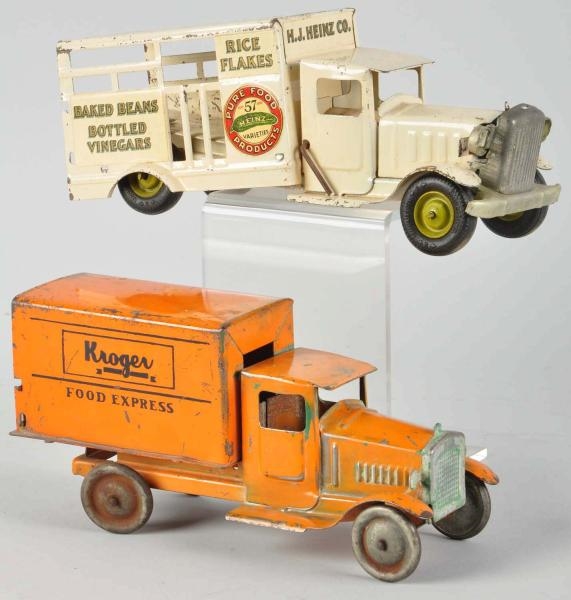 LOT OF 2: PRESSED STEEL METALCRAFT TRUCK TOYS.    