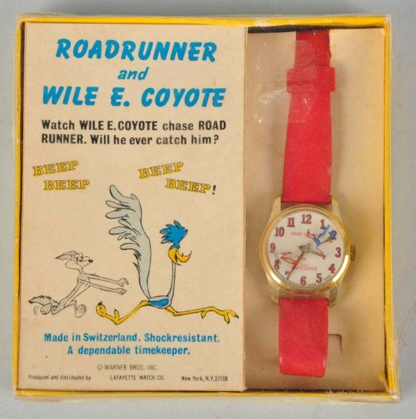 WB ROADRUNNER & WILE E. COYOTE WRIST WATCH.       