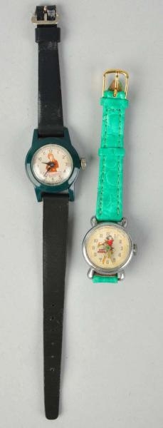 LOT OF 2: VINTAGE CHARACTER WRIST WATCHES.        