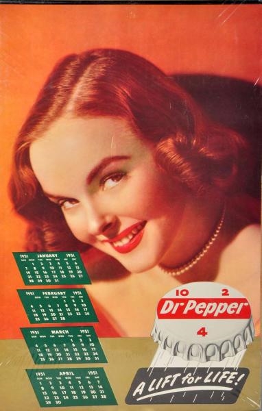 1951 DR. PEPPER CALENDAR.                         