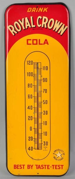 TIN RC COLA THERMOMETER.                          