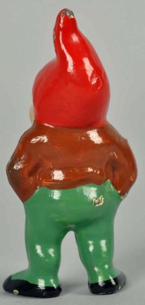 CAST IRON GNOME FIGURAL PAPERWEIGHT.              