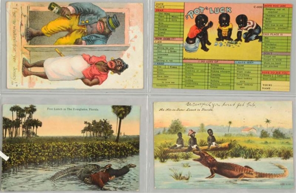 LOT OF 36: AFRICAN AMERICAN POSTCARDS.            