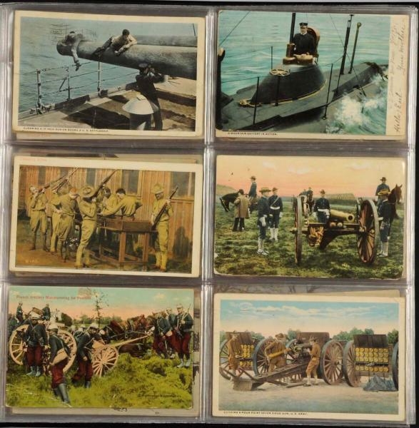 LOT OF APPROX. 160 WWI MILITARY POSTCARDS.        