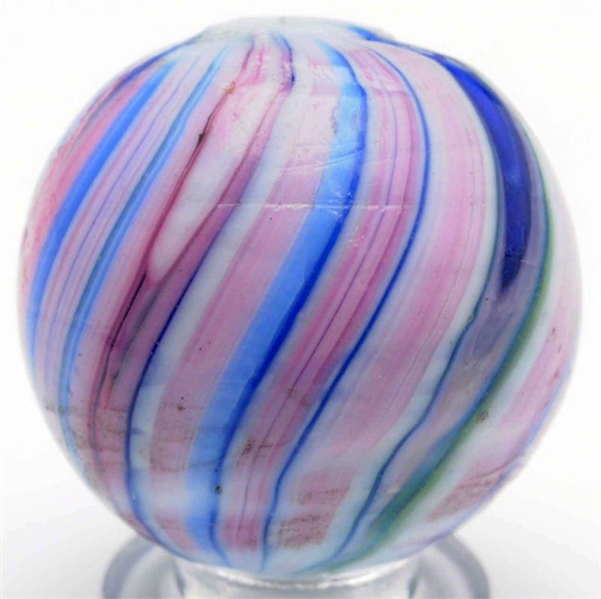 STRIKING & UNUSUAL BANDED OPAQUE MARBLE.          