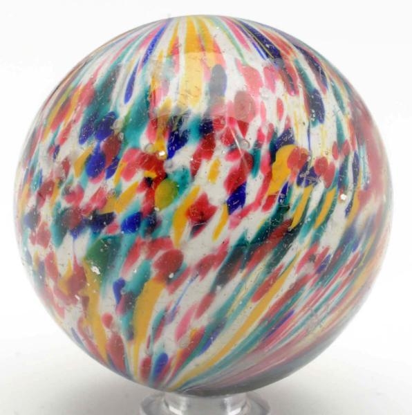 ONIONSKIN CLOWN MARBLE WITH MICA.                 