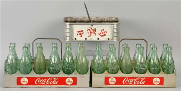 LOT OF 3: COCA-COLA & 7UP 12-PACK CARRIERS.       