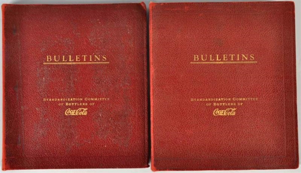 LOT OF 2 COCA-COLA STANDARDIZATION BULLETIN BOOKS 