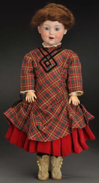 RARE GERMAN BISQUE CHARACTER DOLL.                