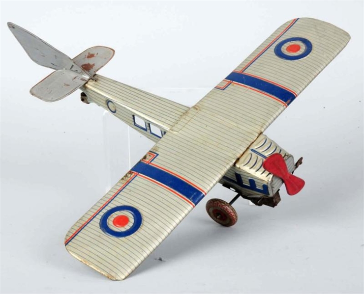 TIN LITHO AIRPLANE WIND-UP TOY.                   