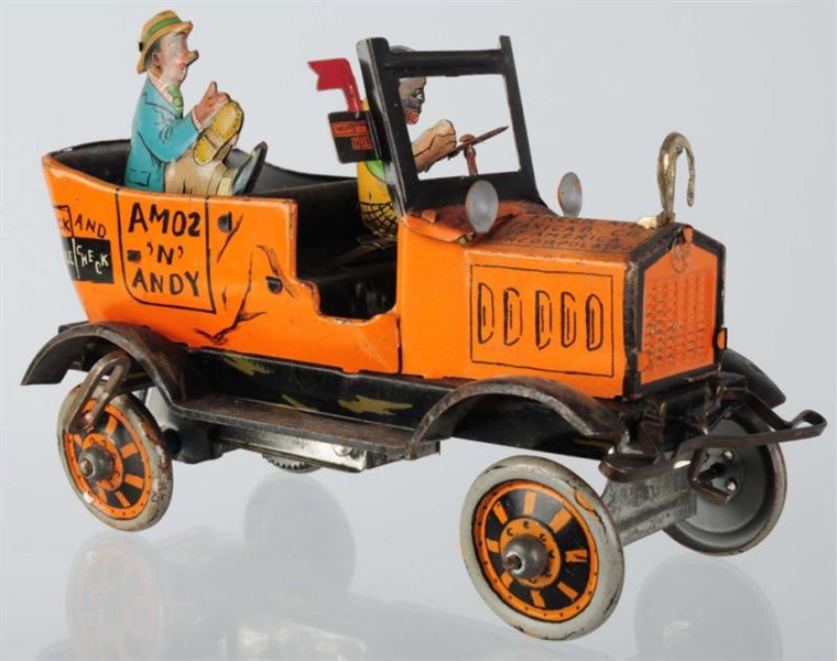TIN LITHO MARX AMOS N ANDY TAXI WIND-UP TOY.     
