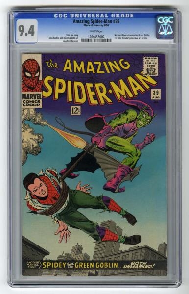 AMAZING SPIDER-MAN #39 CGC 9.4 MARVEL COMICS 8/66 
