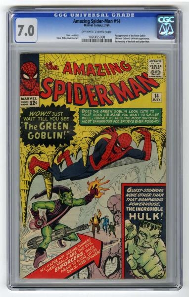 AMAZING SPIDER-MAN #14 CGC MARVEL COMICS 7/64.    