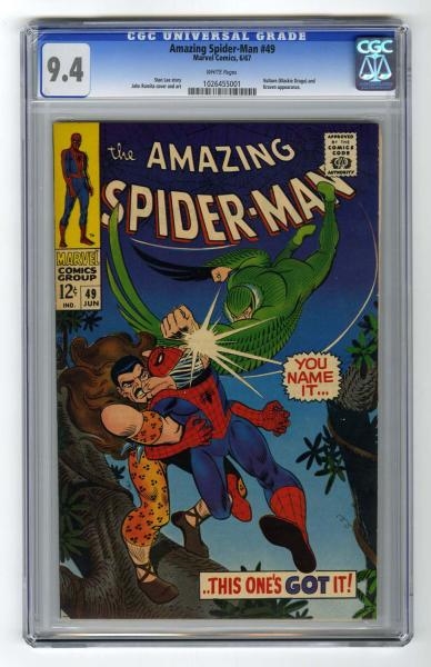 AMAZING SPIDER-MAN #49 CGC 9.4 MARVEL COMICS 6/67 