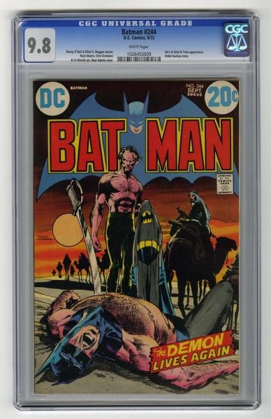 BATMAN #244 CGC 9.8 HIGHEST GRADED D.C. COMICS.   