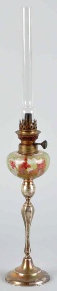 STERLING SILVER WEIGHTED OIL LAMP.                