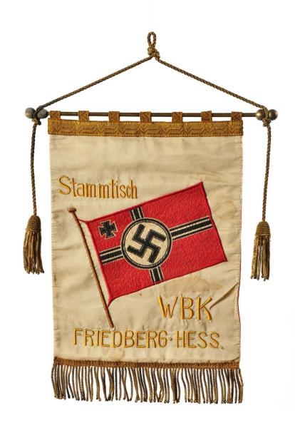 STAMMTISCH FRIEDBERG-HESS GERMAN NAZI FLAG.       