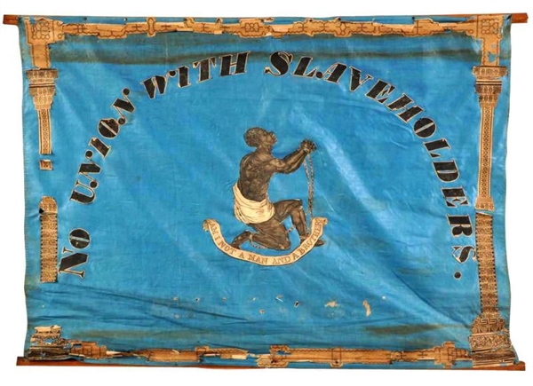 FRAMED NO UNION WITH SLAVE HOLDERS BANNER.        