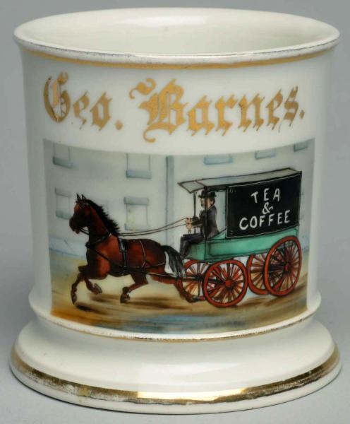 HORSE-DRAWN TEA & COFFEE COVERED WAGON.           