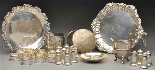 A GROUP OF MISCELLANEOUS SILVER SMALL ARTICLES.   