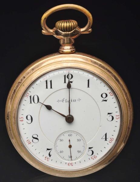 GOLD-FILLED ELGIN WATCH CO. FATHER TIME.          