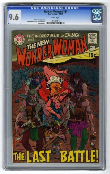 WONDER WOMAN #184 CGC 9.6 D.C. COMICS 9-10/69.    