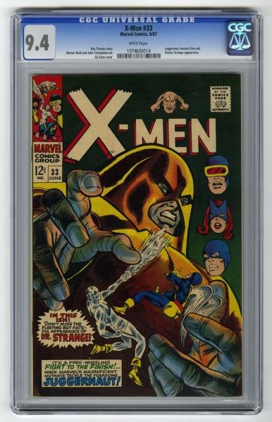 X-MEN #33 CGC 9.4 MARVEL COMICS 6/67.             