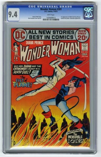 WONDER WOMAN #201 CGC 9.4 D.C. COMICS 7-8/72.     