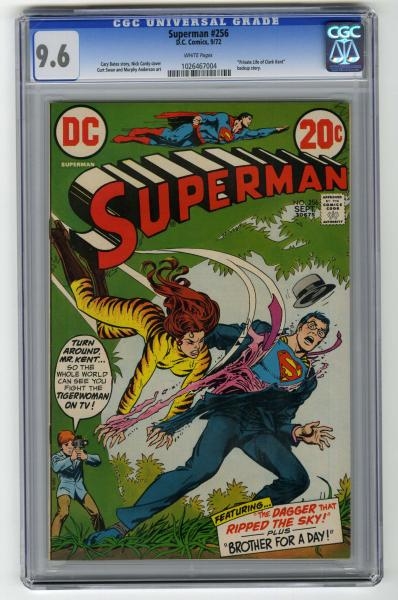 SUPERMAN #256 CGC 9.6 D.C. COMICS 9/72.           