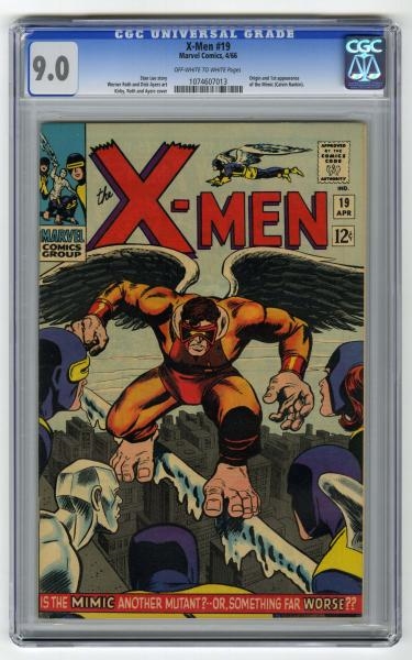 X-MEN #19 CGC 9.0 MARVEL COMICS 4/66.             