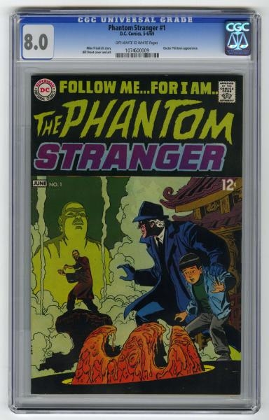PHANTOM STRANGER #1 CGC 8.0 D.C. COMICS 5-6/69.   