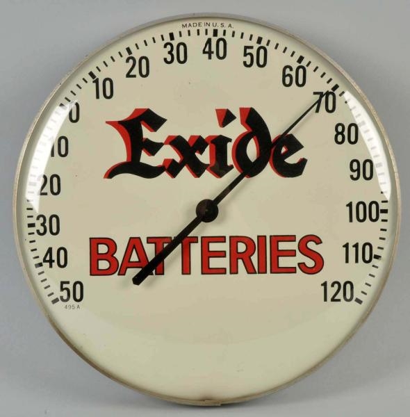 EXIDE BATTERIES DIAL THERMOMETER.                 