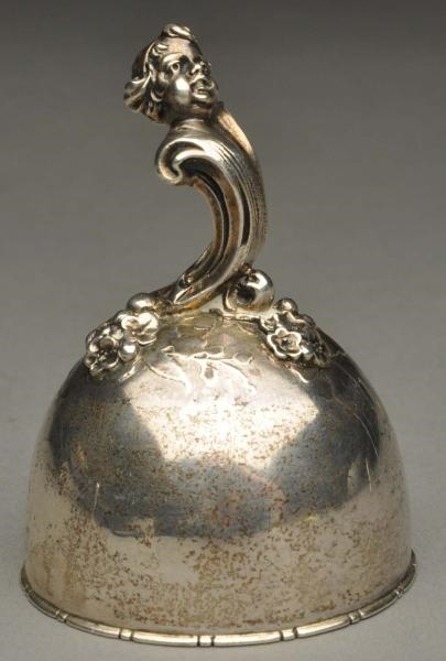 A GORHAM SILVER TABLE BELL.                       