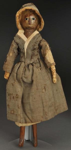 ENGLISH QUEEN ANNE TYPE DOLL.                     