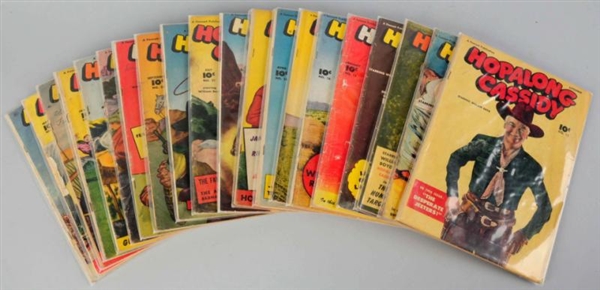 LOT OF 20: 1940S-50S HOPALONG CASSIDY COMIC BOOKS 