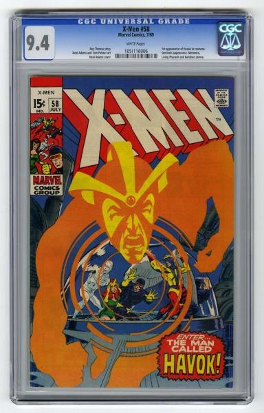 X-MEN #58 CGC 9.4 MARVEL COMICS 7/69.             