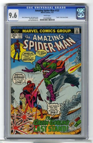 AMAZING SPIDER-MAN #122 CGC 9.6 MARVEL COMICS.    