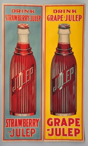 LOT OF 2: LARGE PAPER JULEP POSTERS               