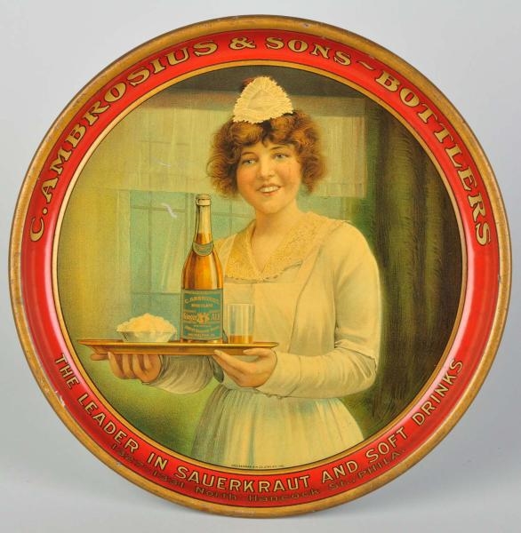 C. AMBROSIUS GINGER ALE SERVING TRAY.             