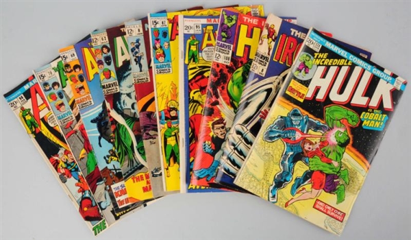 LOT OF 10: 1960S-70S MARVEL COMIC BOOKS.          