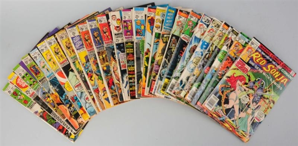 LOT OF 25+ ISSUES OF 1960S-70S MARVEL COMIC BOOKS 