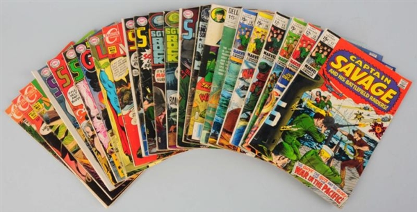 LOT OF 46: 1960S-70S WAR-THEMED COMIC BOOKS.      