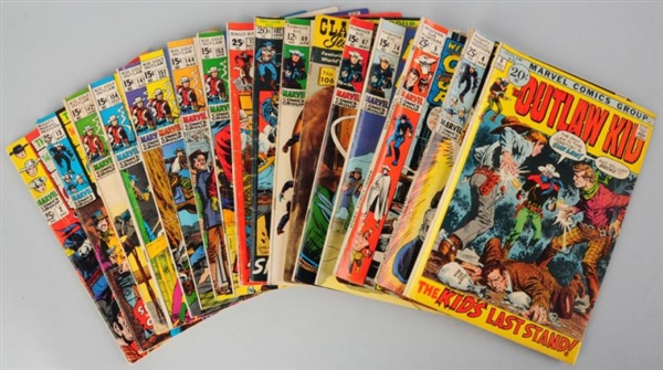 LOT OF 75+ 1960S-70S WESTERN THEMED COMIC BOOKS.  