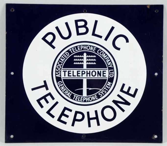 GENERAL TELEPHONE SYSTEM SIGN.                    