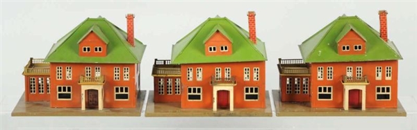 LOT OF 3: TIN LIONEL HOUSES.                      