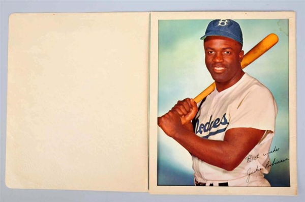 MAIL AWAY COLOR PHOTOGRAPH OF JACKIE ROBINSON.    