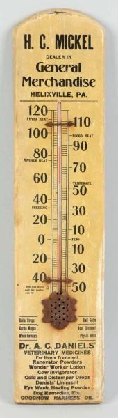 DR. A.C. DANIELS VETERINARY MEDICINE THERMOMETER 